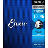 Elixir Cuerdas Polyweb 010/046 Para Guitarra Eléctrica 12050