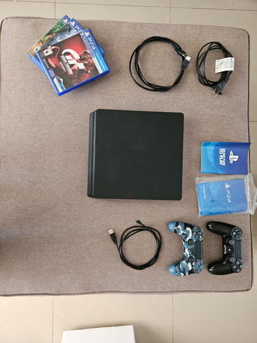 Playstation 4 + 2 Josticks + 3 Juegos Fisicos