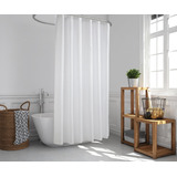 Cortina Baño Simil Lino Gancho Roller Metalico Linen 13 Pzas