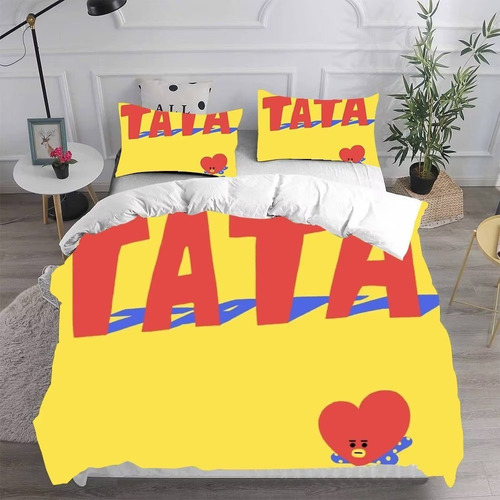 Funda De Edredón Btsbt21 Tata, Fundas De Almohada, Doble A