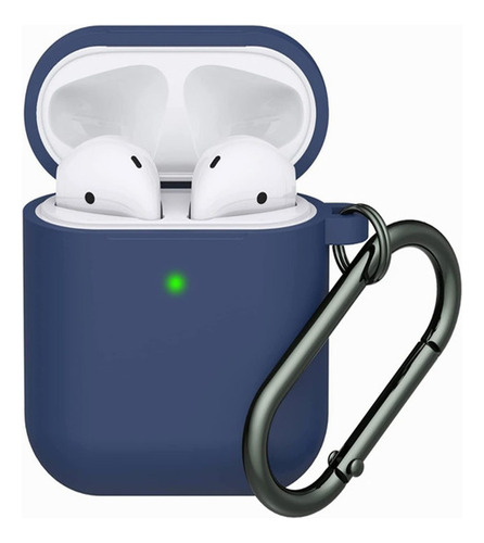 Funda De Silicona Suave C/gancho Compatible Para AirPods 1 2