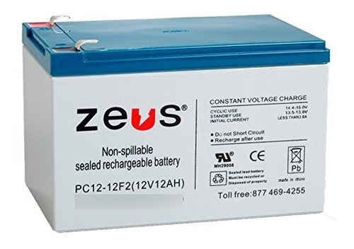 Zeus 12v 12ah Sla Zeus Battery Products Pc12-12 Batería - Re