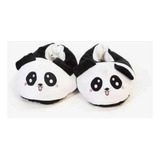 Pantufla Panda Piel Mujer Hombre Niños Abrigado