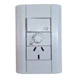 Llave Dimmer Variador Ventilador Jeluz Verona Punto Y Toma