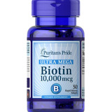 Puritans Pride | Biotin | 10000mcg | 50 Rapid Softgels