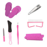 Set Pedicure Profesional Desechables Corta Uñas Limpiador