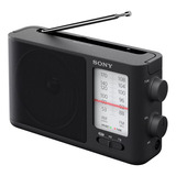 Rádio Analógico De Corrente Contínua Sonyicf-506 Am/fm, Cor Preta, 110v