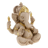 Hecho A Mano De Piedra Arenisca Elefante Ganesha Buda Deco