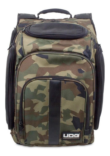 Mochila Dj Ultimate Digi Camuflada E Laranja Udg U9101bc/or