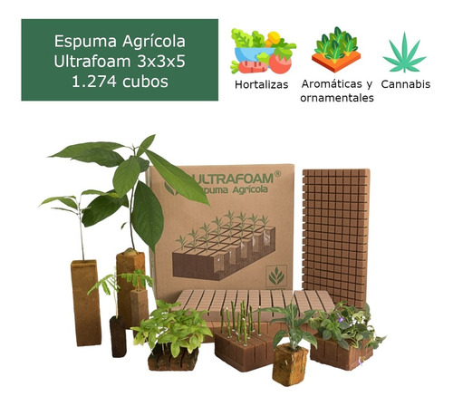 Caja De Espuma Agrícola Ultrafoam 3x3x5 (1.274 Cubos)