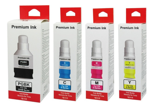 Pack Tintas Premium Ink Gi-10 Para Canon Serie G