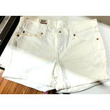 Short Blanco Talle 25 Marca Levis