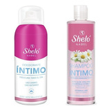 Kit Higiene Íntima Sheló Jabón Shampoo + Desodorante Ph Neut