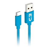 Cabo Usb X Usb-c 1m 2a Cb-c11bl Azul C3plus C3 Tech