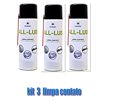  Kit   3   Limpa Contato Spray Eletronico 300ml  170g