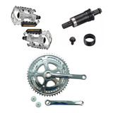 Kit Pedivela Caloi 10 Bike Antiga 42/52 D Pedal Mov Central