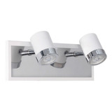 Aplique Pared 2 Luces Baño Pasillo Moderno Led Gu10 Vg