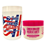 Kit Creme Alisante White 1kg + Cond. Pós Química 300g Juca