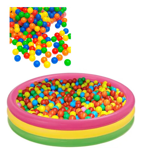 Piscina Inflable De Bebe De 60 Cm +50 Pelotas De 5cm