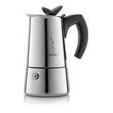 Cafetera Italiana Bialetti Musa 4 Tazas Acero Inoxidable