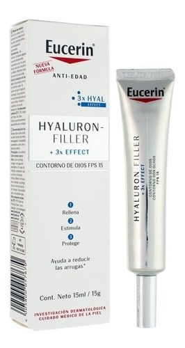 Contorno De Ojos Crema Eucerin Hyaluron-filler Fps 15 15ml 
