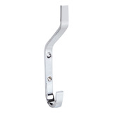 Percha Doble Accesorio Baño Ottone Nordika Cromo Nk4015.1