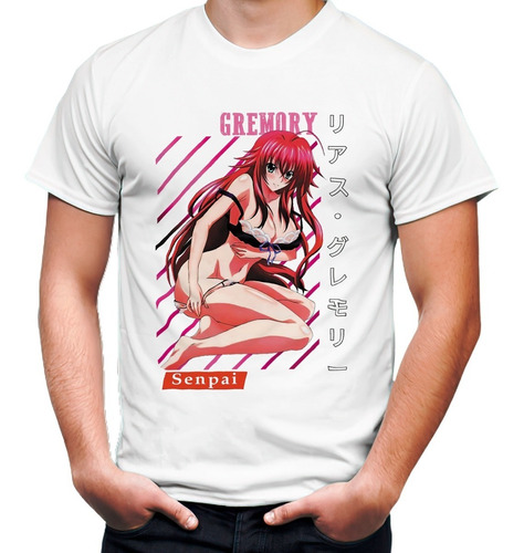 Playera Anime Manga High School Dxd Rias Gremory #2356