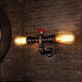 Bysun Lampara De Pared Retro Industrial Steampunk Aplique De