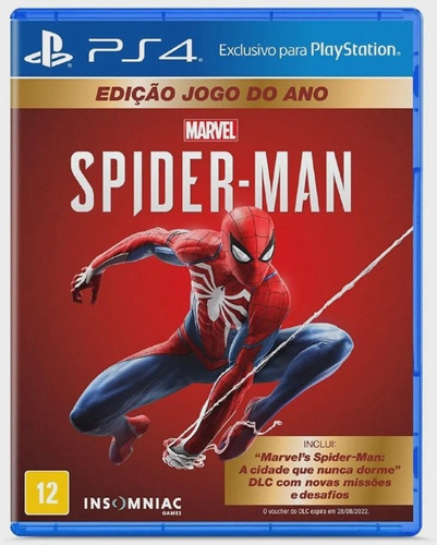Spider-man Ps4 Original Mídia Física Coleção Pessoal Dublado