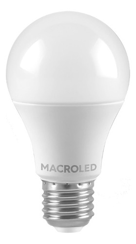 Lampara Led 7w Frío 6000k E27 Macroled Bulbo A55 Foco Color De La Luz Blanco Neutro