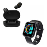 Combo Auriculares Inalámbricos A6s + Smartwatch Reloj D20