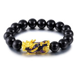 Pulsera Feng Shui Pixiu Nature Obsidiana Riqueza