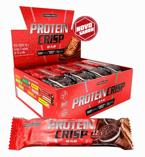Protein Crisp Bar (caixa Com 12 Unidades) -  Integralmedica