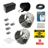 Kit Cerca Concertina + Central Com Wifi / 20 Metros 45 Cm