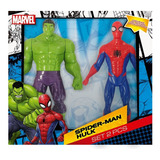 Muñeco Spiderman Hulk X2 Articulado 23cm Marvel 54507