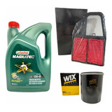 Kit Service Aceite Castrol 10w40 Y Filtros Honda Civic 1.7