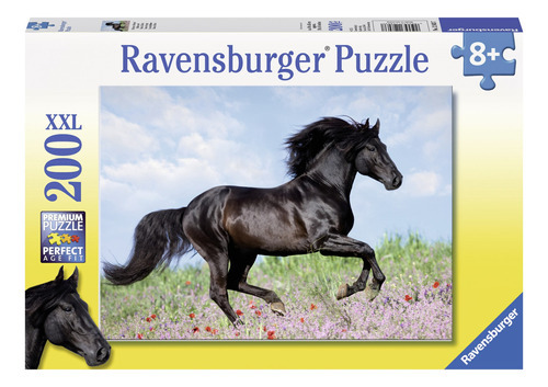 Puzzle Xxl Caballo Negro 200 Piezas Ravensburger