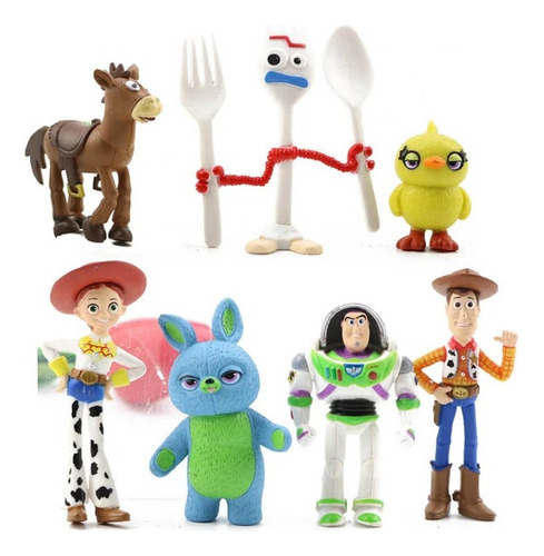 Coleção Toy Story 4 Com 7 Bonecos Pronta Entrega