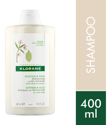 Klorane Shampoo Almendra Cabellos Finos X 400ml