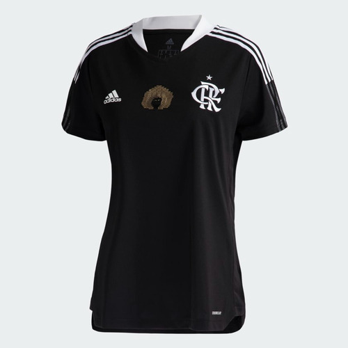 Camisa Feminina Flamengo adidas Consciência Negra Ga0761