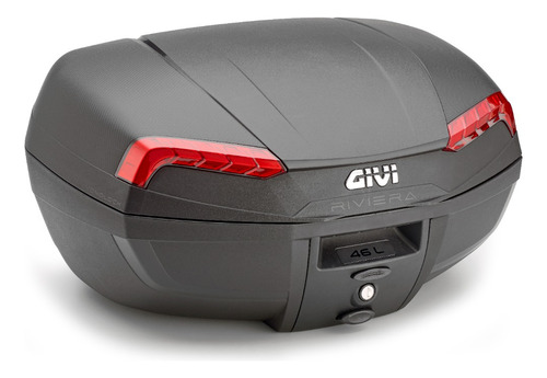 Baul Trasero Givi E46 46 Litros Monolock 2 Cascos Moto Delta