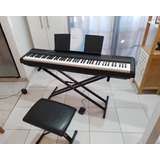 Piano Yamaha P115 B + Soporte + Banqueta + Pedal + Fuente
