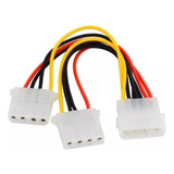 Puntotecno - Pack X 2 Cable Poder Molex Tipo Y 1m A 2h