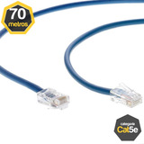 Cabo De Rede Cat5e Azul Montado 70 Metros