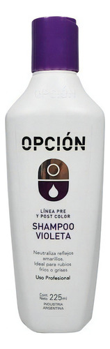 Shampoo Matizador Violeta Opción Cabello Rubio X225ml  