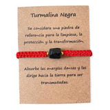 Pulsera Turmalina Negra Original Protección Tejida Chakras