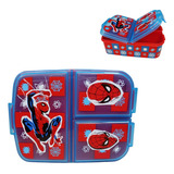 Lunchera Con Divisiones Infantil Vianda Escolar Spiderman Color Rojo Spiderman - Spidey