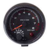 Tacômetro Automotivo Universal De Fibra De Carbono Rpm 0-800