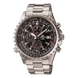 Casio Mens Ef527d-1av Edifice Reloj Multifunción De Acero In