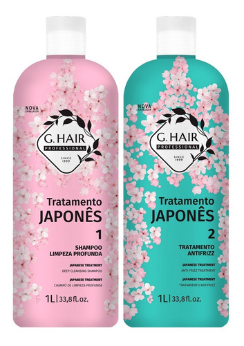 G Hair Tratamento Japonês Shampoo + Trat. Antifrizz 2x1l